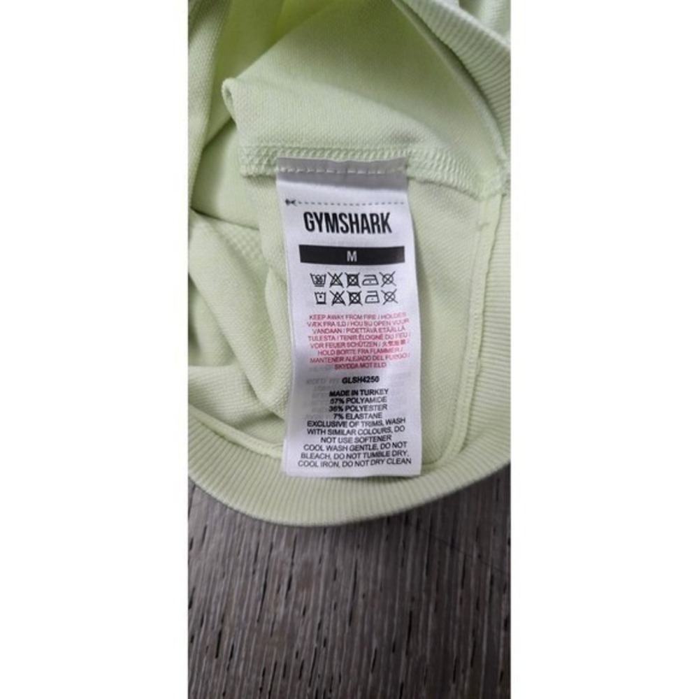 GYMSHARK‎ Flex Cycling Shorts, Size Medium Logo High Waisted - Picture 6 of 9